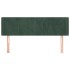 Cabecero de terciopelo verde oscuro 147x16x78/88