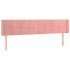Cabecero de terciopelo rosa 163x16x78/88