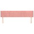 Cabecero de terciopelo rosa 163x16x78/88