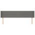Cabecero de tela gris oscuro 163x16x78/88