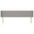 Cabecero de tela gris claro 183x16x78/88