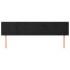 Cabecero de terciopelo negro 203x16x78/88