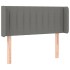 Cabecero de tela gris oscuro 103x16x78/88