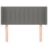 Cabecero de tela gris oscuro 103x16x78/88