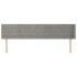 Cabecero de terciopelo gris claro 203x16x78/88