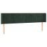 Cabecero de terciopelo verde oscuro 163x16x78/88