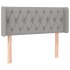 Cabecero de tela gris claro 103x16x78/88