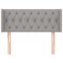Cabecero de tela gris claro 103x16x78/88