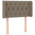 Cabecero de tela gris taupe 83x16x78/88