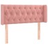 Cabecero de terciopelo rosa 103x16x78/88