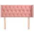 Cabecero de terciopelo rosa 103x16x78/88
