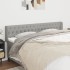 Cabecero de tela gris claro 183x16x78/88