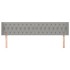 Cabecero de tela gris claro 183x16x78/88