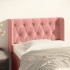 Cabecero de terciopelo rosa 83x16x78/88