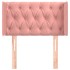 Cabecero de terciopelo rosa 83x16x78/88