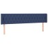 Cabecero de tela azul 183x16x78/88