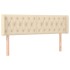 Cabecero de tela color crema 147x16x78/88