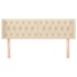 Cabecero de tela color crema 147x16x78/88