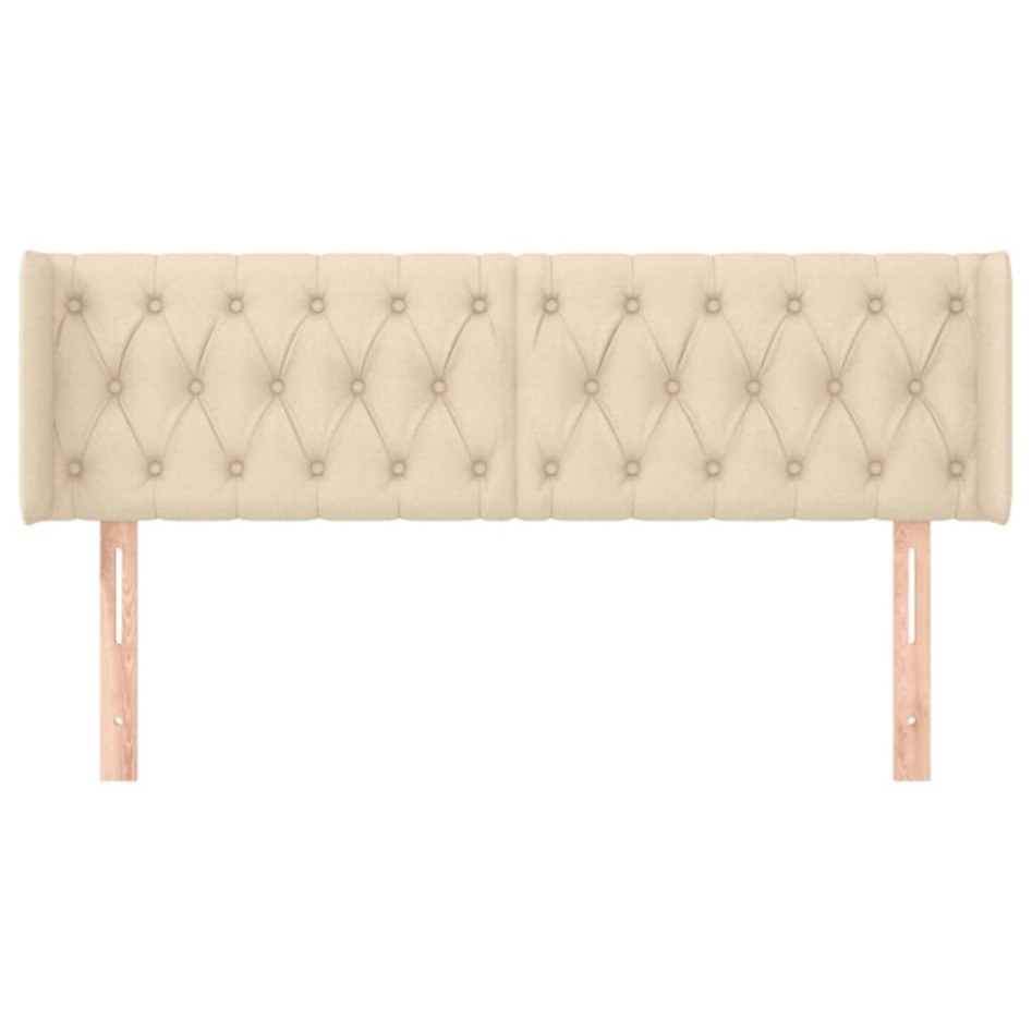 Cabecero de tela color crema 147x16x78/88