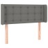 Cabecero de tela gris oscuro 103x16x78/88