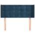 Cabecero de terciopelo azul oscuro 103x16x78/88