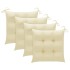 Set de comedor de jardín plegable 5 piezas con cojines