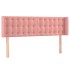 Cabecero de terciopelo rosa 147x16x78/88