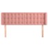 Cabecero de terciopelo rosa 147x16x78/88