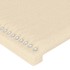 Cabecero con orejas de tela color crema 103x16x118/128