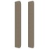 Cabecero con orejas de tela gris taupe 93x16x118/128