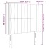 Cabecero con orejas de tela gris claro 83x16x118/128