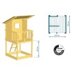 Beach Hut Parque Infantil + Columpio Doble