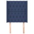 Cabecero con orejas de tela azul 83x16x118/128