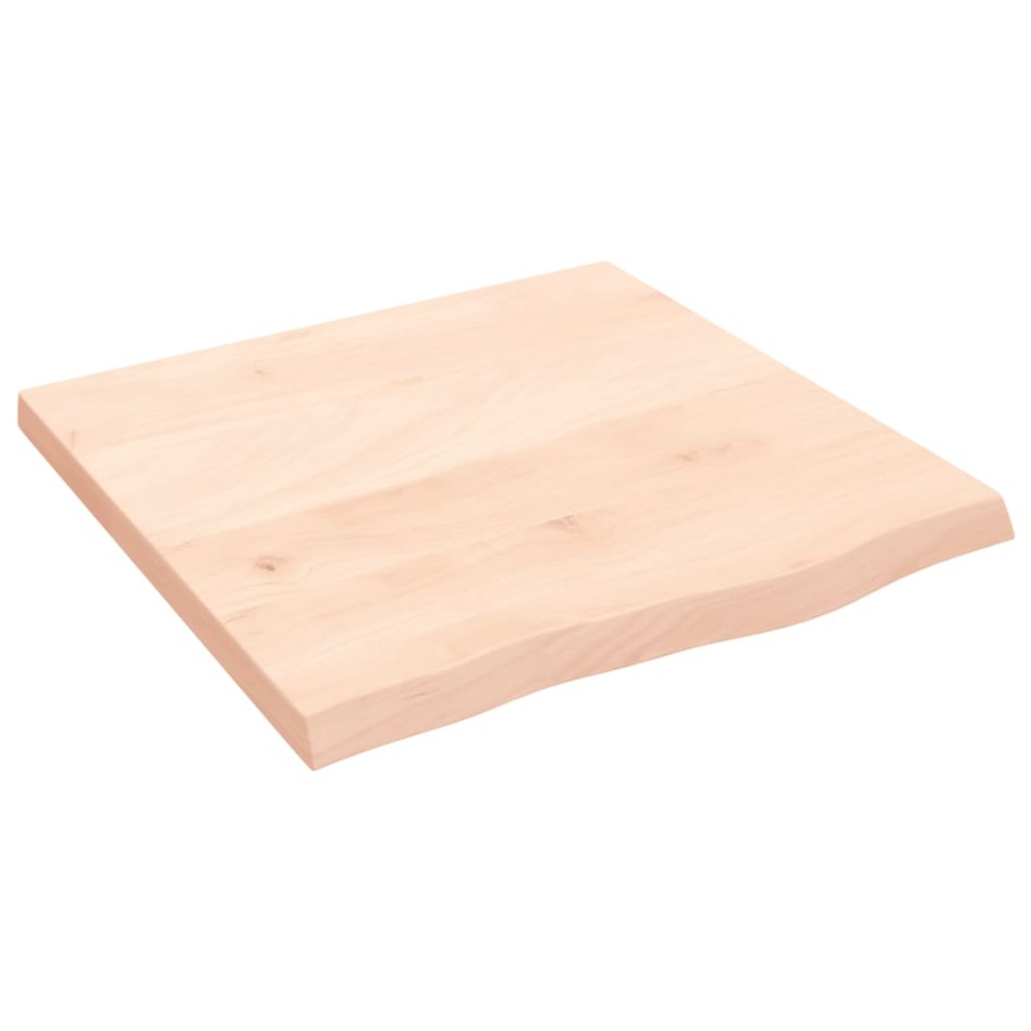 Encimera de baño madera maciza sin tratar 60x60x(2-4)