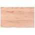 Encimera de baño madera maciza tratada marrón claro 80x50x2