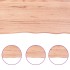 Encimera de baño madera maciza tratada marrón claro 80x50x2