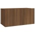 Set de muebles para TV 2 pzas madera contrachapada roble