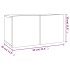 Set de muebles para TV 2 pzas madera contrachapada roble