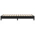 Estructura de cama sin colchón cuero sintético negro 100x200