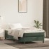 Estructura de cama sin colchón terciopelo verde oscuro
