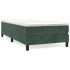 Estructura de cama sin colchón terciopelo verde oscuro