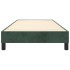 Estructura de cama sin colchón terciopelo verde oscuro