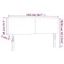 Cabecero con LED de tela gris taupe 144x5x78/88