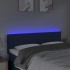 Cabecero con LED de tela azul 144x5x78/88