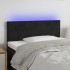 Cabecero con LED de terciopelo negro 100x5x78/88