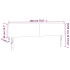 Cabecero con LED de terciopelo rosa 180x5x78/88