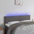 Cabecero con LED cuero sintético negro 144x5x78/88