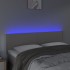 Cabecero con LED cuero sintético negro 144x5x78/88