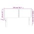 Cabecero con LED de tela gris claro 144x5x78/88