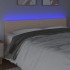 Cabecero con LED cuero sintético color capuchino 180x5x78/88